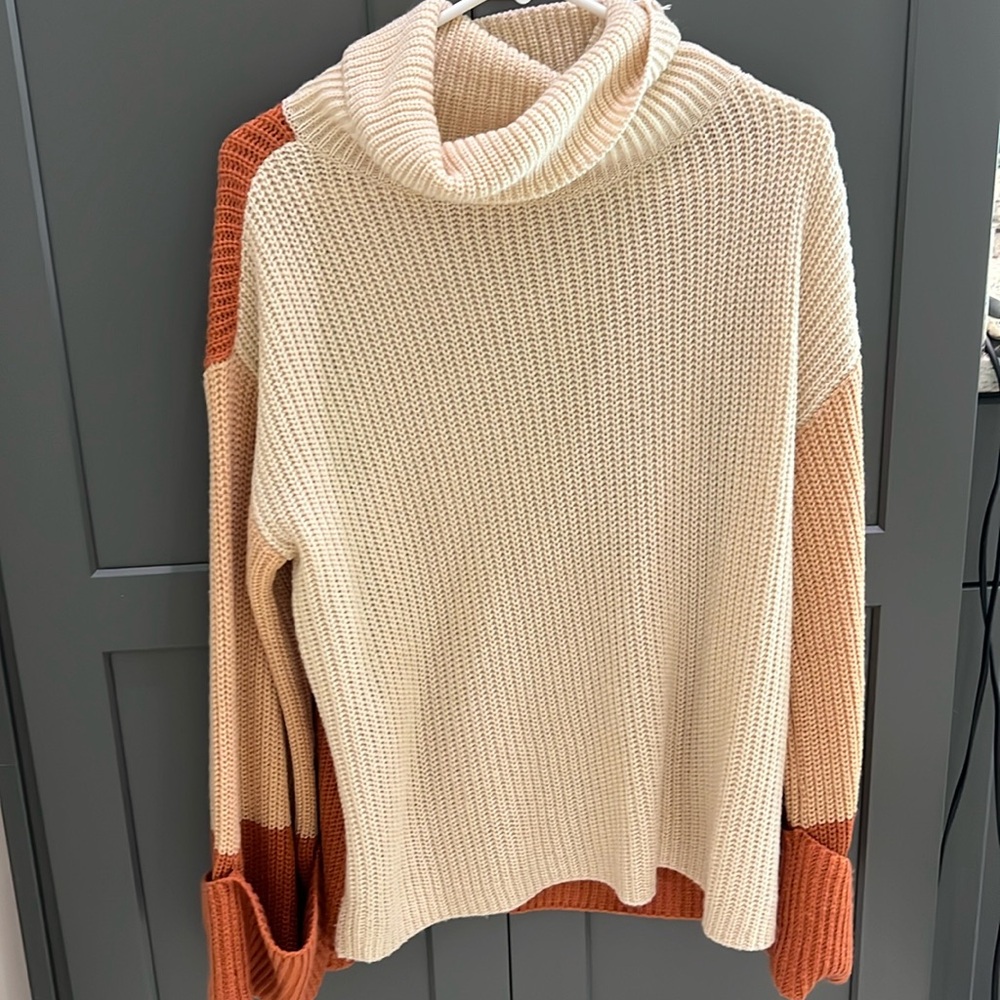 Boutique color block sweater